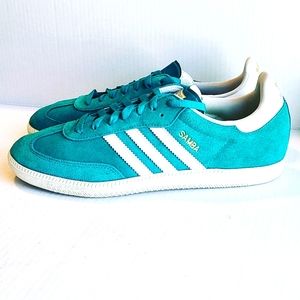 Mens Green Adidas Samba Sz 11.5